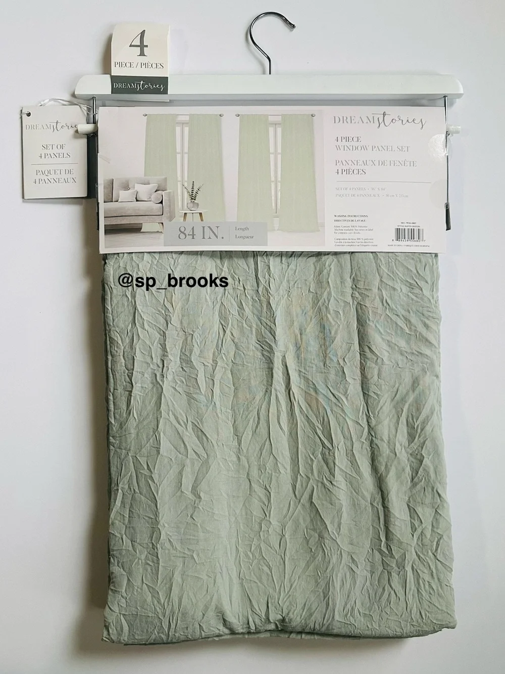 🎁4PC Dream Stories Window Panel Set - 36” x 84” - Maven-Matcha Green